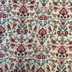 Curtaining Upholstery Fabric New World Tapestry William Morris, Cream