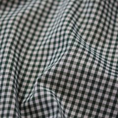 Gingham P/C 1/8 inch Corded Check, Bottle Green