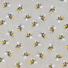Discover Direct - Printed Crafty Cotton Fabric Bumblebee, Silver
