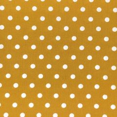 Printed Crafty Cotton Fabric Polka Dot, Mustard Gold