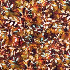 Discover Direct - Printed Crafty Cotton Fabric Batik Trail, Brown