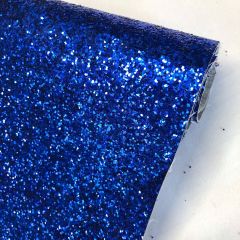Discover Direct - Chunky Glitter Upholstery Fabric Royal Blue