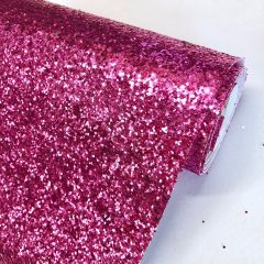 Discover Direct - Chunky Glitter Upholstery Fabric Candy Pink 