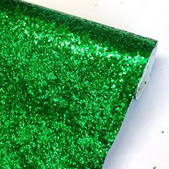 Discover Direct - Chunky Glitter Upholstery Fabric Emerald Green