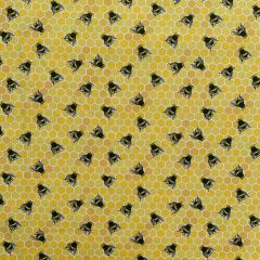 Discover Direct - Cotton Poplin Printed Honeycomb Bees, Honey