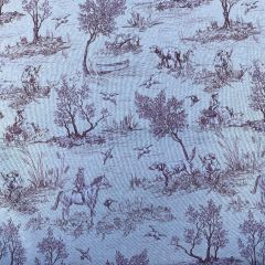 Discover Direct - Crafty Panama Cotton Rich Fabric Toile Digital, Country Red