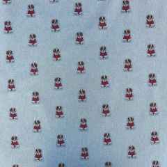 Crafty Linen Cotton Rich Fabric xMas Digital Allover, Christmas King Charles