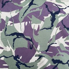 Cotton Drill Printed Camouflage, Green