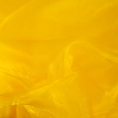 Discover Direct - Crystal Organza Dress Fabric, Yellow