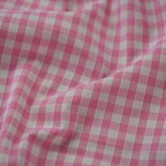 Gingham P/C 1/4 inch Corded Check, Baby Pink
