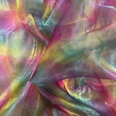 Yarn Dyed Organza Fabric, Unicorn